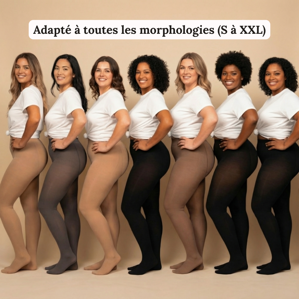 Collant Polaire Effet Transparent